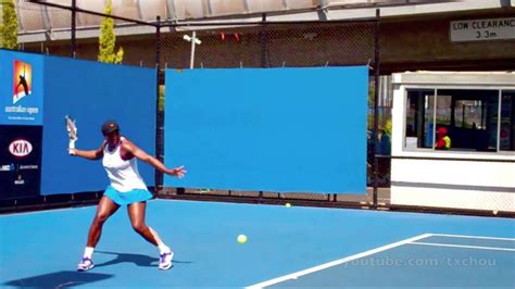 Serena Williams Australian Open 2012 Practice Courts Forehands In