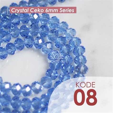 Jual Mote Manik Kristal Ceko Bakpau 6mm Sedang Monte Payet Beads