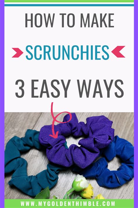 How To Make Scrunchies Diy