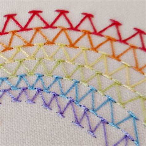 Chevron Stitch Embroidery Video Tutorial