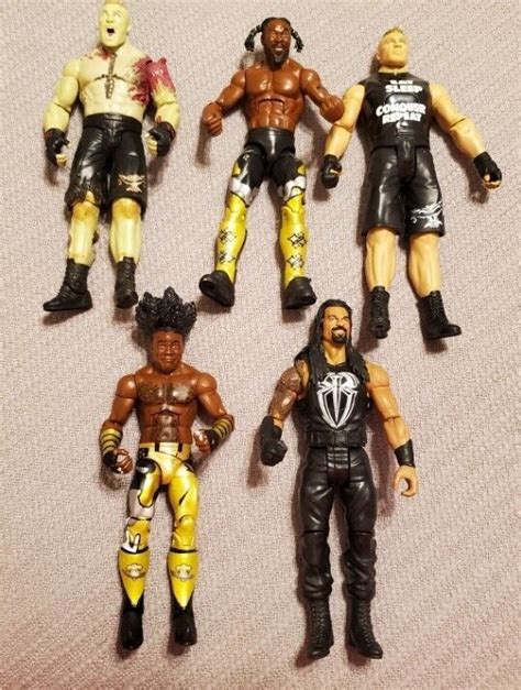 MATTEL ~ WWE Wrestlers ~ Action Figures ~ 7" Tall ~ Lot of 5 | #4598830787