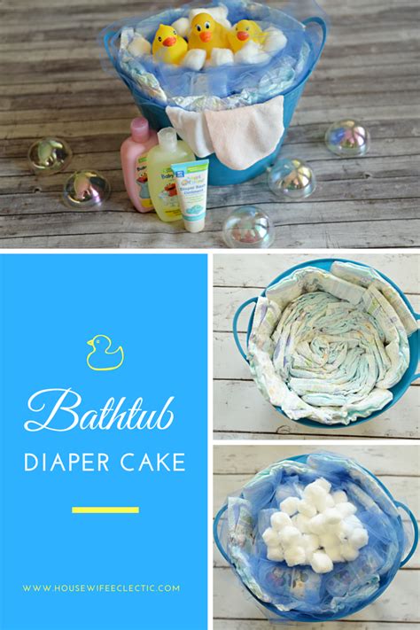 Bathtub Diaper Cake - Housewife Eclectic