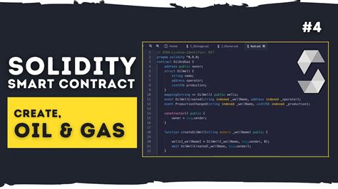 Create Oil And Gas Industry Solidity Smart Contract Oil And Gas