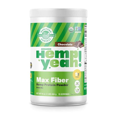 Manitoba Harvest Organic Hemp Yeah Max Fiber Protein Powder Chocolate Terra Powders