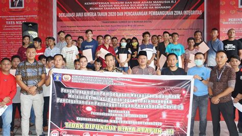 Cegah Covid Dan Over Capasity Wbp Rutan Manado Jalani Asimilasi