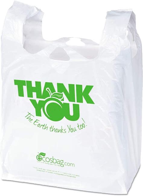 T Shirt Thank You Plastic Grocery Store Carry Out Bag Ct X