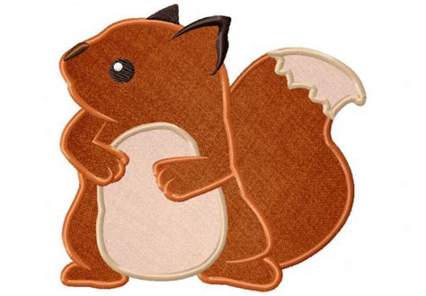 Curious Squirrel Embroidery Design Daily Embroidery