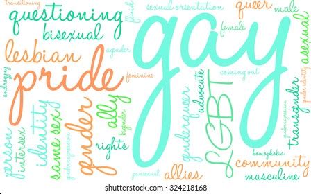 Gay Word Cloud On White Background Stock Vector Royalty Free 324218168 Shutterstock