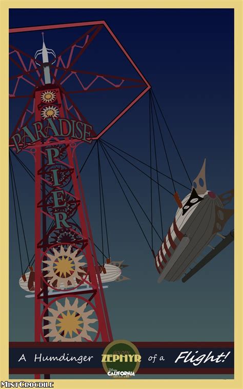 My Idea Of A Poster For The Golden Zephyr At Disney California