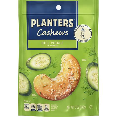 Planters Dill Pickle Cashews 5 Oz