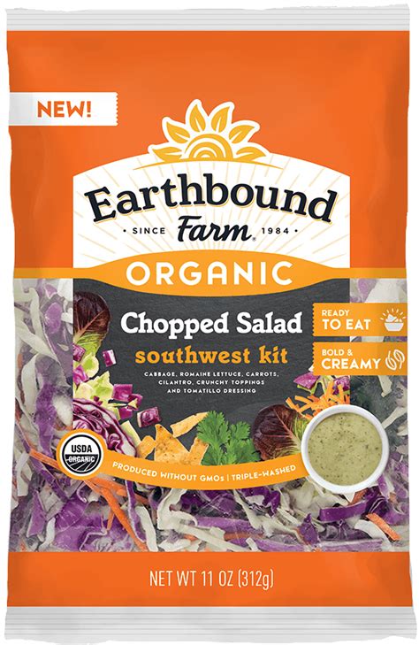 Fresh Organic Southwest Chopped Salad Kit Earthbound Farm