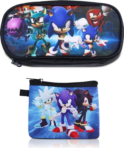 Yoilik Trousse à Crayon Sonicsonic Porte Monnaiesonic Pencil Case