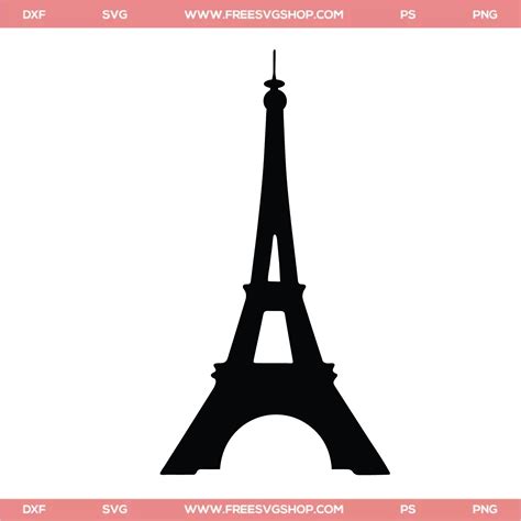 Eiffel Tower Silhouette SVG