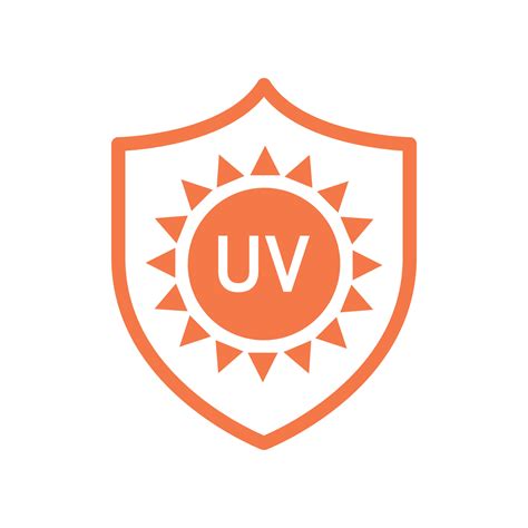 UVA UVB control for skin. SPF sun protection icons for sunscreen