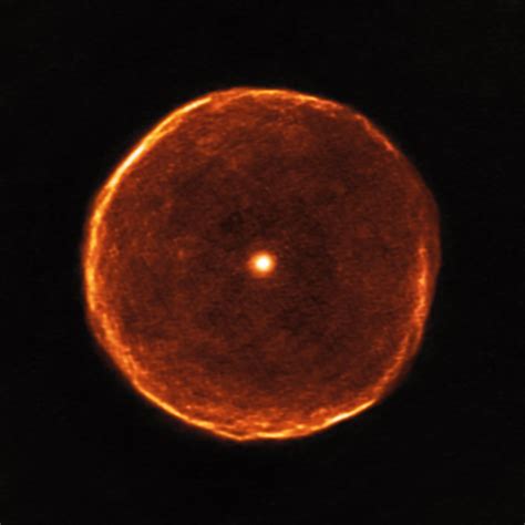 A Cool Red Star Blows A Bubble