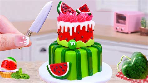 Cocomelon Cake 🍉 Satisfying Miniature Watermelon Cake Decorating 1000 Miniature Fondant Cake