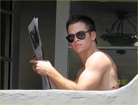 Chris Pine Is Shirtless Picks His Nose Photo Chris Pine