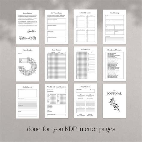 Kdp Interior Templates Kdp Cover Template Canva Kdp Etsy