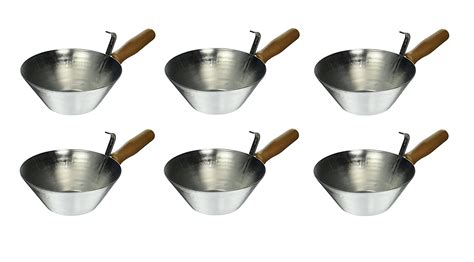 Buy Kraft Tool Co Pl804 Galvanized Steel Bucket Scoop With Wood Handle 6 Pack Online At