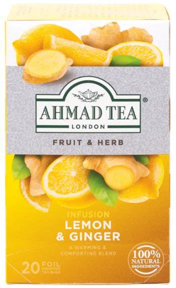 Buy Ahmad Tea Lemon Ginger Tea Bags Foils Online In Bahrain