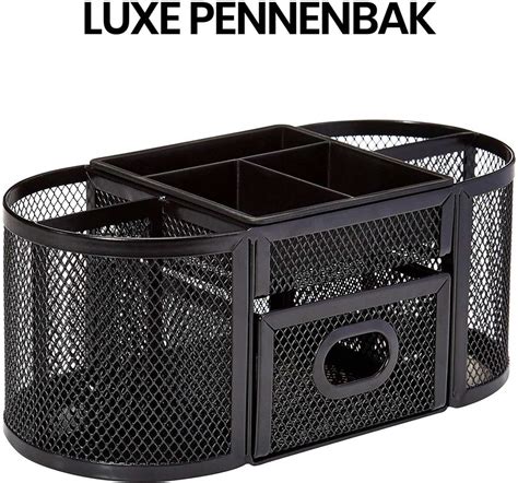 Buxibo Pennenbak Met 9 Vakken Pennenhouder Desk Bureau Organizer