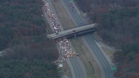 Extensive traffic backups on Rt. 3 continue hours after tanker crash