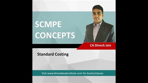 Ca Final Scmpe Chapter Standard Costing Youtube