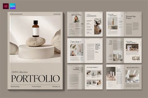 portfolio template print templates ft portfolio layout envato