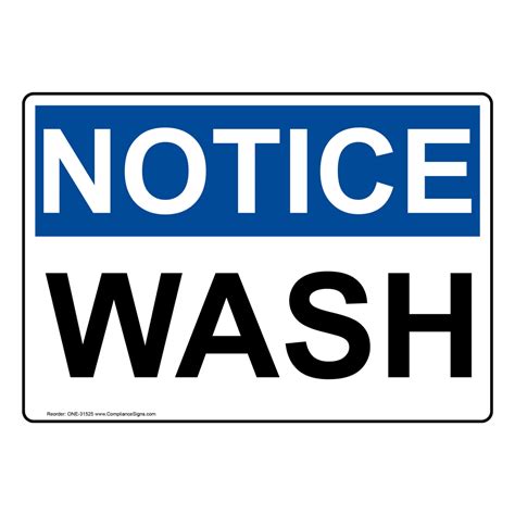 OSHA Hand Wash Only Sign With Symbol ONE-31528