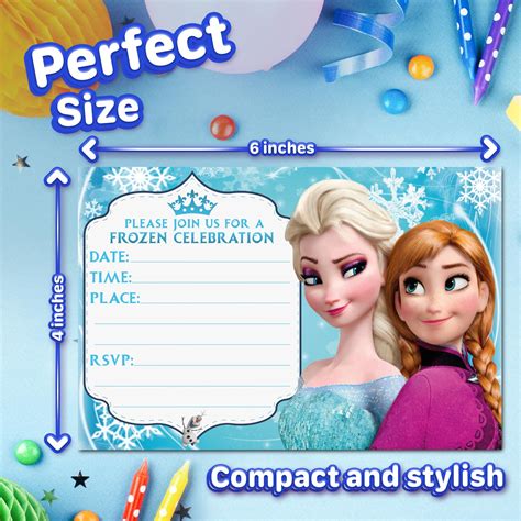 Frozen Invitation Blank Template