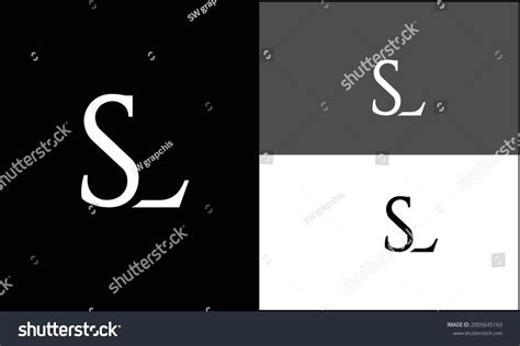 Sl Ls Abstract Letters Logo Monogram Stock Vector Royalty Free