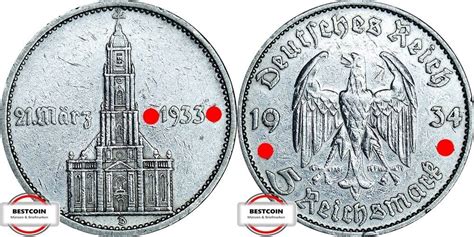 Dritte Reich Reichsmark D J Garnisonkirche Mit Datum Ss