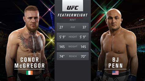 UFC Conor Mcgregor VS BJ Penn YouTube