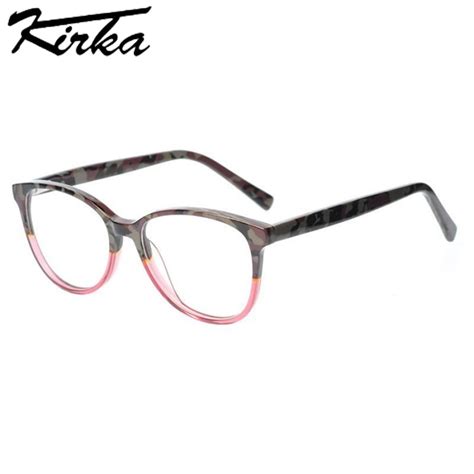 Kirka Women Glasses Frames Oval Lady Myopiareading Eyeglasses Frame Brand Design Optical