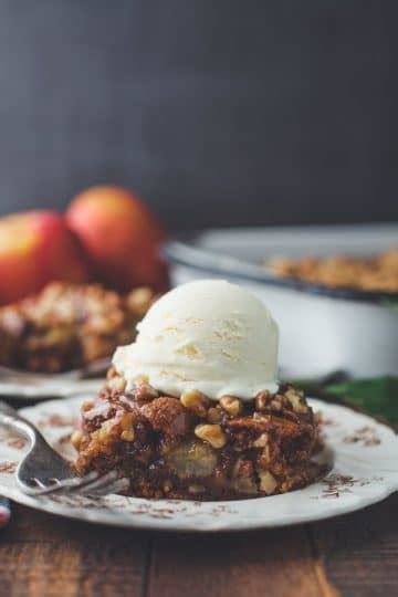 Apple Walnut Cake With Caramel Glaze The Seasoned Mom