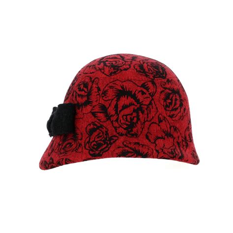 chapeau cloche femme rouge souple - achat chapeau femme Reference : 2358 | Chapellerie Traclet