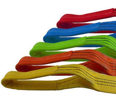 Polyester Flat Duplex Webbing Slings Ton Cap X Mtr Size To