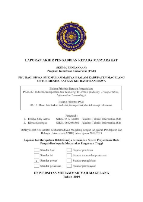 PDF LAPORAN AKHIR PENGABDIAN KEPADA MASYARAKATdosen Unimma Ac Id