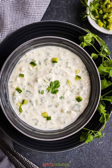 Cucumber Raita (Indian Yogurt Dip) | Spice Cravings