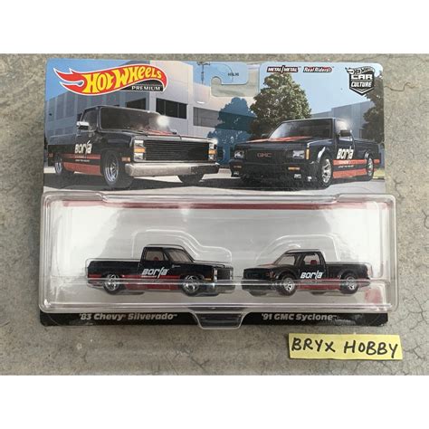 Hot Wheels 2021 Car Culture Twin Pack 2021 83 Chevy Silverado 91 GMC Cyclone HBL96 4B10 1