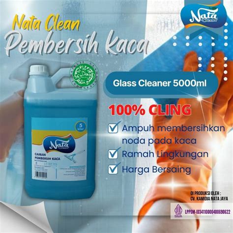 Jual Cairan Pembersih Kaca Nata Clean L Glass Cleaner Shopee Indonesia