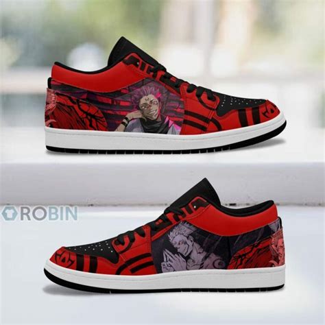 Jujutsu Kaisen Sukuna Shoes Anime Low Jordan Sneaker RobinPlaceFabrics