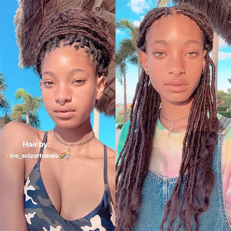 Jaden Smith And Willow Smith On Instagram Most Beautiful Goddess🥺🤩🦋🌈