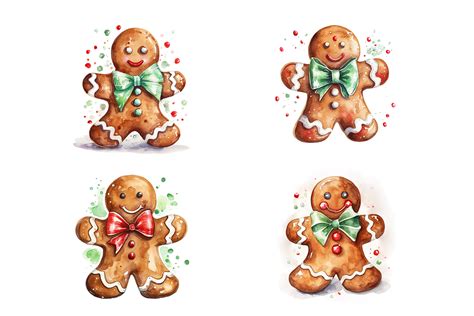 christmas gingerbread illustrations graphic  vladimir carrer