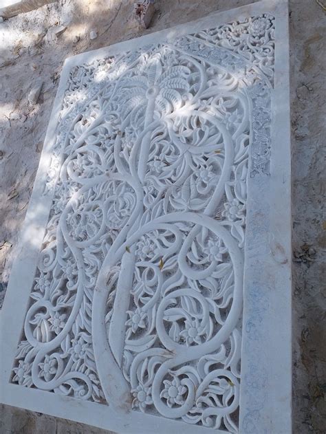 Rectangular White Marble Stone Jali Thickness To Mm Size X