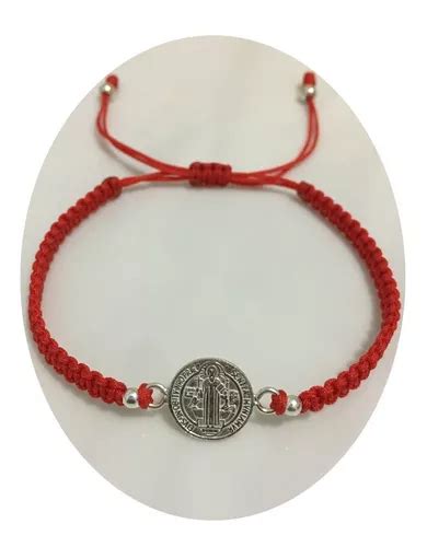 Pulsera Hilo Rojo San Benito Plata 925 Proteccion Suerte MercadoLibre