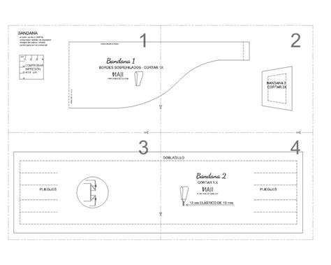 COSER BANDANA PARA PELO Patrones En Pdf Naii Costura