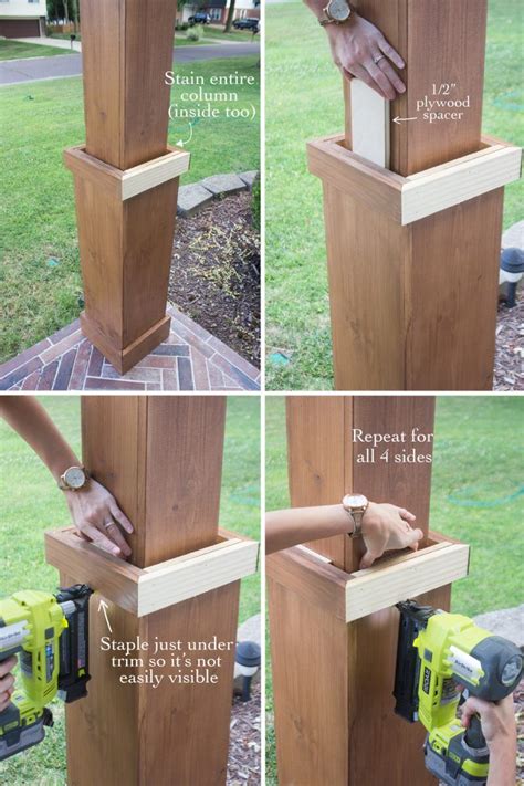 How To Wrap A 4x4 Post With Wood Clarita Silver