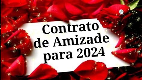 Contrato de Renovação de Amizade para 2024 Contrato de Amizade para