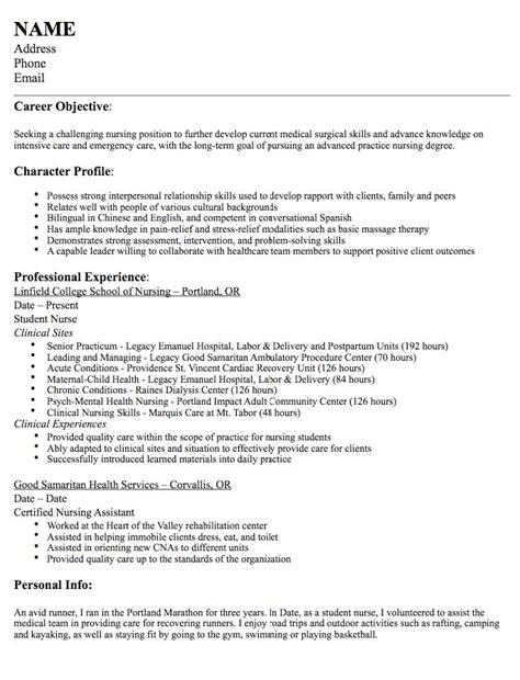 Medical Surgical Nurse Resume